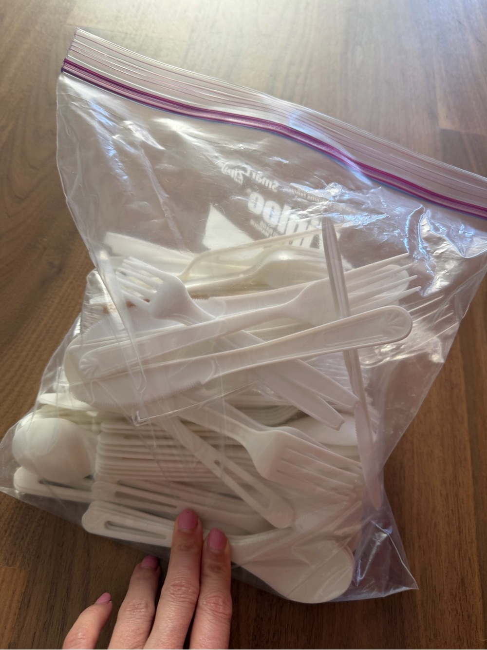 Disposable White Plastic Cutlery Set for Parties